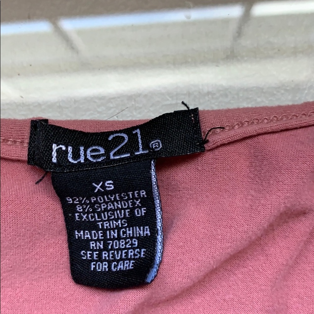 A pink tank top